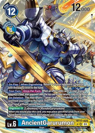 AncientGarurumon (Alternate Art) (BT17-028) - Secret Crisis Foil