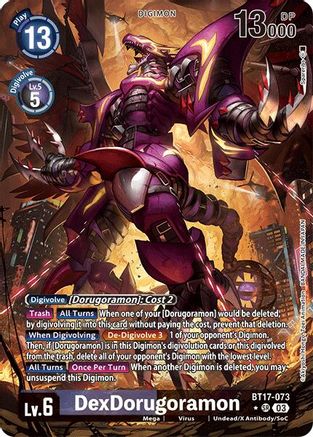 DexDorugoramon (Alternate Art) (BT17-073) - Secret Crisis Foil