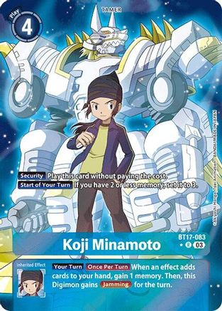 Koji Minamoto (Alternate Art) (BT17-083) - Secret Crisis Foil