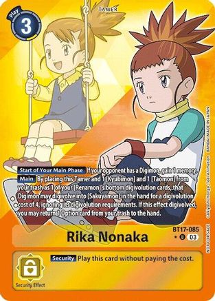 Rika Nonaka (Alternate Art) (BT17-085) - Secret Crisis Foil