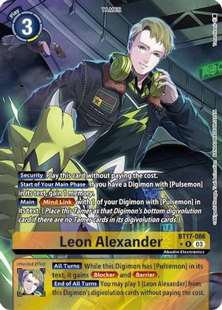 Leon Alexander (Alternate Art) (BT17-086) - Secret Crisis Foil