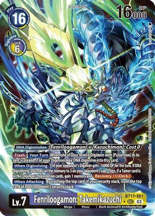 Fenriloogamon: Takemikazuchi (Alternate Art) (BT17-101) - Secret Crisis Foil