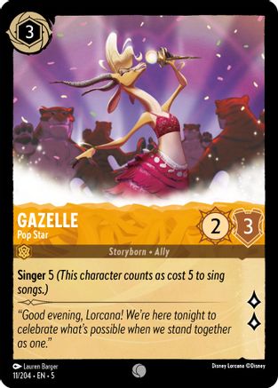 Gazelle - Pop Star (11/204) - Shimmering Skies Cold Foil