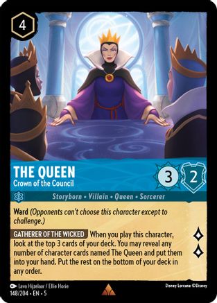 The Queen - Crown of the Council (148/204) - Shimmering Skies Cold Foil