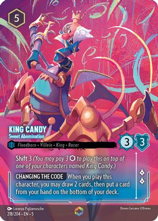 King Candy - Sweet Abomination (Enchanted) (218/204) - Shimmering Skies Holofoil