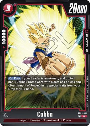 Cabba (FB03-004) - Raging Roar Holofoil