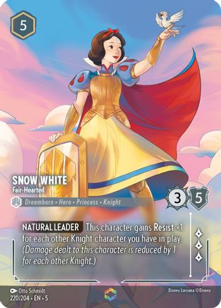 Snow White - Fair-Hearted (Enchanted) (220/204) - Shimmering Skies Holofoil