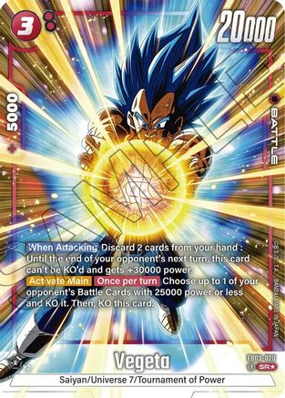 Vegeta - FB03-020 (Alternate Art) (FB03-020) - Raging Roar Holofoil