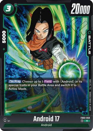 Android 17 (FB03-059) - Raging Roar Holofoil