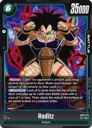 Raditz - FB03-074 (FB03-074) - Raging Roar Holofoil