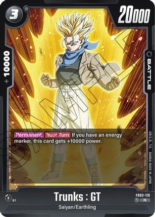 Trunks : GT - FB03-119 (FB03-119) - Raging Roar Holofoil