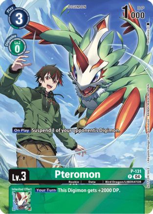 Pteromon (Digimon Liberator Promotion) (Textured) (P-131) - Digimon Promotion Cards Foil