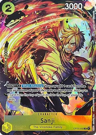 Sanji (Premium Card Collection -BANDAI CARD GAMES Fest. 23-24 Edition-) (OP03-102) - One Piece Promotion Cards Foil