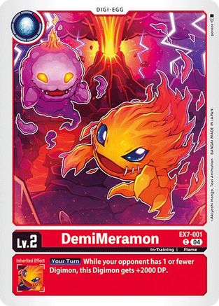 DemiMeramon (EX7-001) - Digimon LIBERATOR