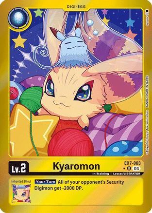 Kyaromon (Foil) (EX7-003) - Digimon LIBERATOR Foil