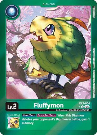 Fluffymon (Foil) (EX7-004) - Digimon LIBERATOR Foil