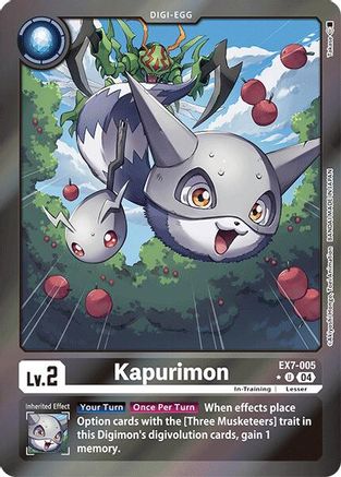 Kapurimon (Foil) (EX7-005) - Digimon LIBERATOR Foil