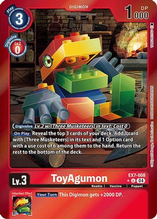 ToyAgumon - EX7-008 (Foil) (EX7-008) - Digimon LIBERATOR Foil