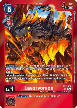 Lavorvomon (Foil) (EX7-009) - Digimon LIBERATOR Foil