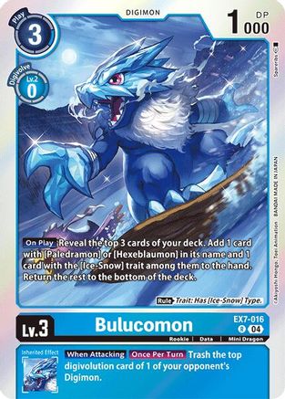 Bulucomon (EX7-016) - Digimon LIBERATOR Foil