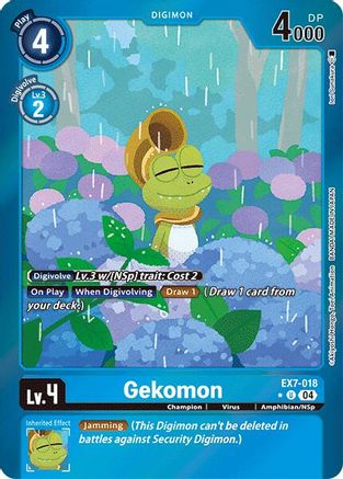 Gekomon (Foil) (EX7-018) - Digimon LIBERATOR Foil