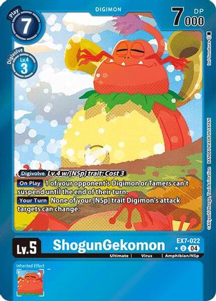 ShogunGekomon (Foil) (EX7-022) - Digimon LIBERATOR Foil