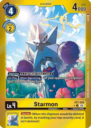 Starmon (Foil) (EX7-026) - Digimon LIBERATOR Foil