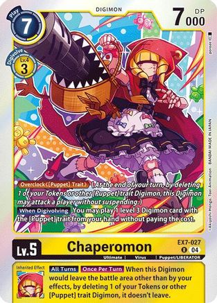 Chaperomon (EX7-027) - Digimon LIBERATOR Foil