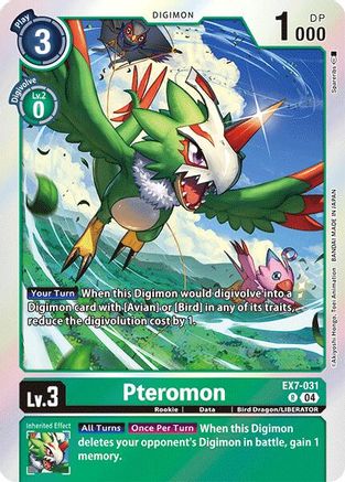 Pteromon (EX7-031) - Digimon LIBERATOR Foil