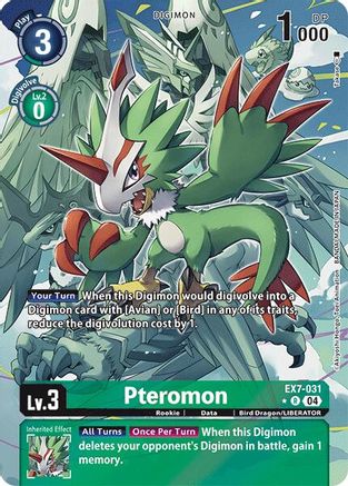 Pteromon (Alternate Art) (EX7-031) - Digimon LIBERATOR Foil