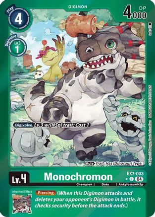 Monochromon (Foil) (EX7-033) - Digimon LIBERATOR Foil