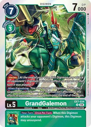 GrandGalemon (EX7-034) - Digimon LIBERATOR Foil