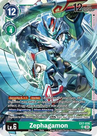 Zephagamon (EX7-036) - Digimon LIBERATOR Foil