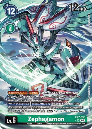 Zephagamon (Alternate Art) (EX7-036) - Digimon LIBERATOR Foil