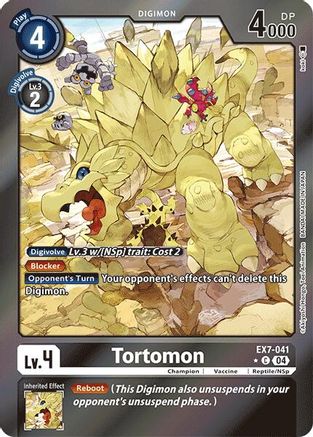 Tortomon (Foil) (EX7-041) - Digimon LIBERATOR Foil