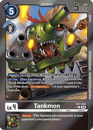 Tankmon (Foil) (EX7-043) - Digimon LIBERATOR Foil