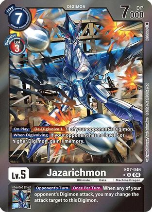 Jazarichmon (Foil) (EX7-046) - Digimon LIBERATOR Foil