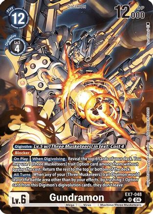 Gundramon (Alternate Art) (EX7-048) - Digimon LIBERATOR Foil