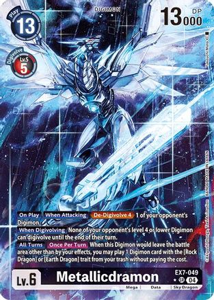 Metallicdramon (Alternate Art) (EX7-049) - Digimon LIBERATOR Foil