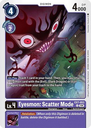 Eyesmon: Scatter Mode (EX7-053) - Digimon LIBERATOR