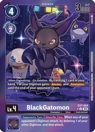 BlackGatomon (Foil) (EX7-054) - Digimon LIBERATOR Foil