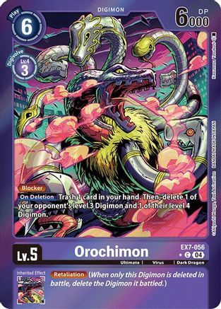 Orochimon (Foil) (EX7-056) - Digimon LIBERATOR Foil