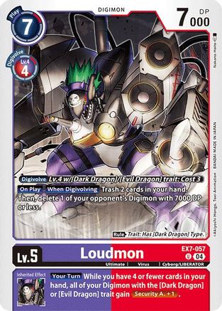 Loudmon (EX7-057) - Digimon LIBERATOR