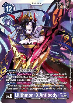 Lilithmon (X Antibody) (EX7-061) - Digimon LIBERATOR Foil