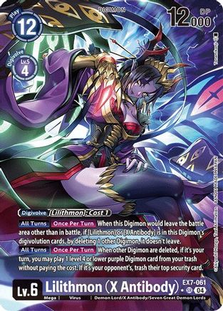 Lilithmon (X Antibody) (Alternate Art) (EX7-061) - Digimon LIBERATOR Foil