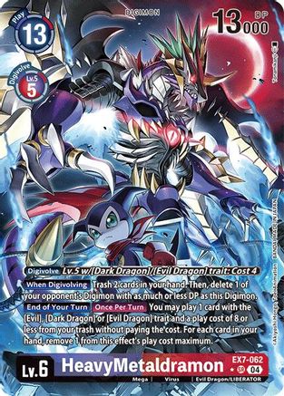 HeavyMetaldramon (Alternate Art) (EX7-062) - Digimon LIBERATOR Foil