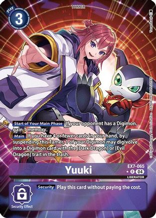 Yuuki (Alternate Art) (EX7-065) - Digimon LIBERATOR Foil