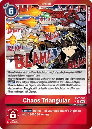 Chaos Triangular (Foil) (EX7-066) - Digimon LIBERATOR Foil