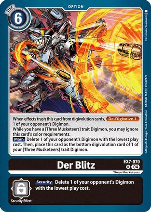 Der Blitz (EX7-070) - Digimon LIBERATOR