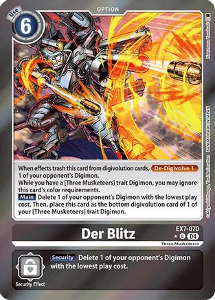 Der Blitz (Foil) (EX7-070) - Digimon LIBERATOR Foil